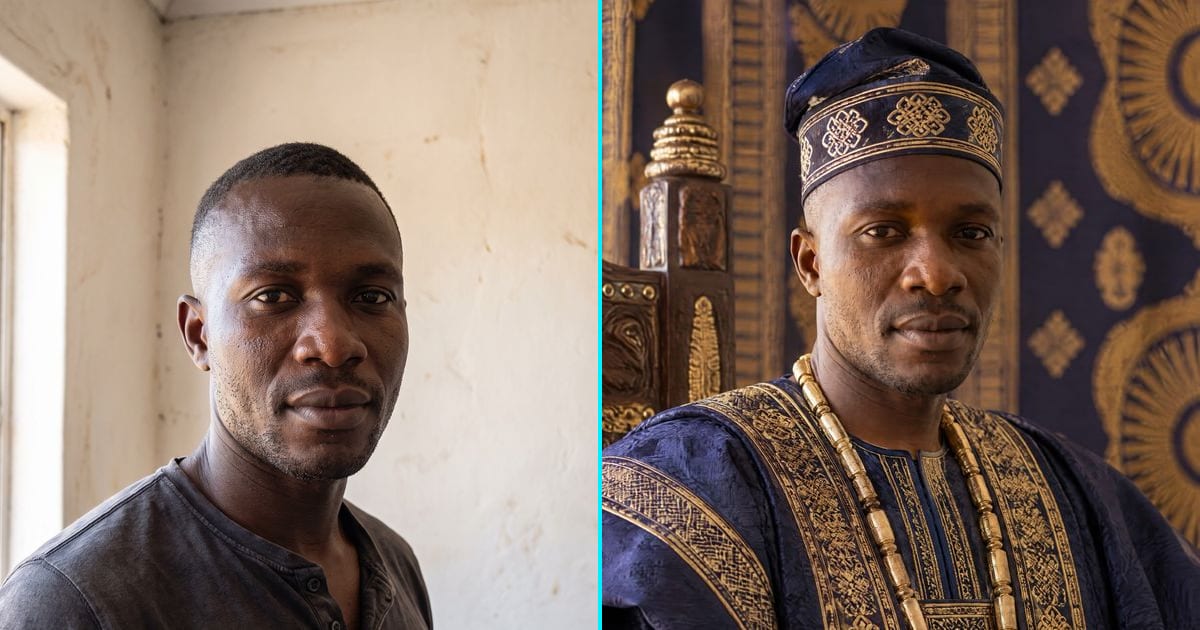 Portrait bronze / roi / reine : avant et après