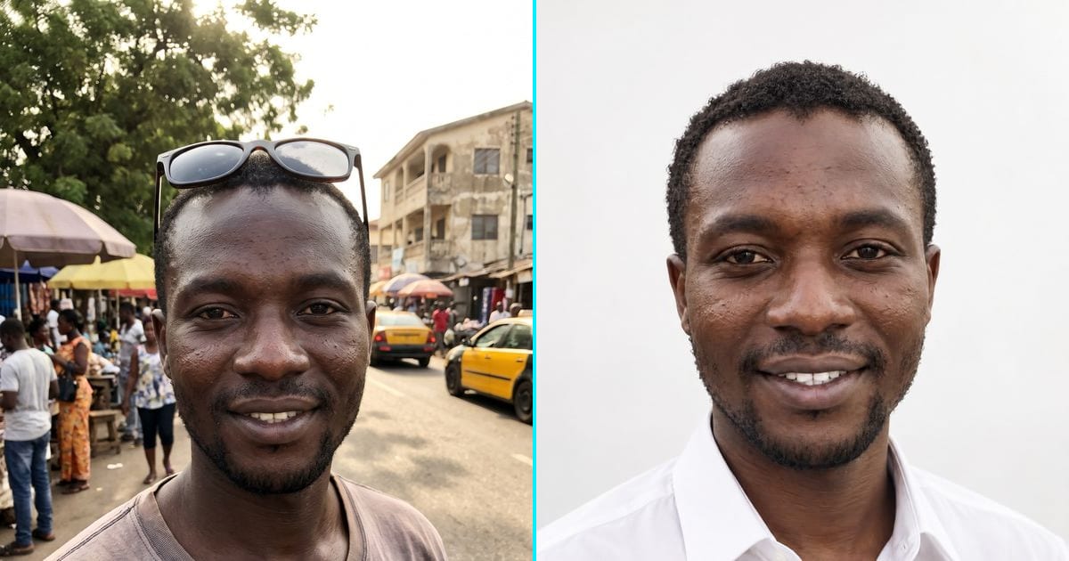 Photo de profil pro : avant et après